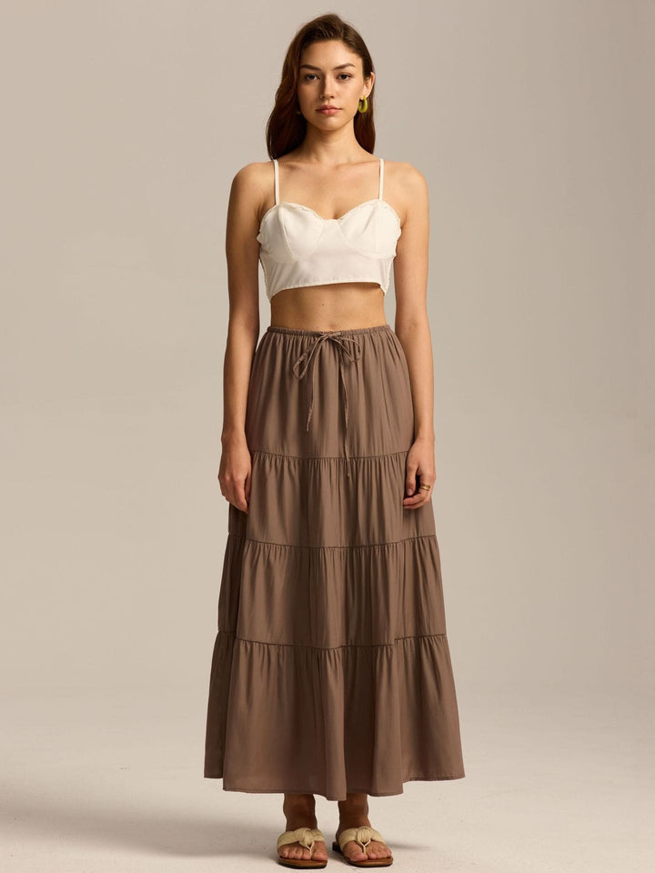 Paulette — Jupe Femme Longue Volants Taille Haute Coton, Nelly Boutique — image 18