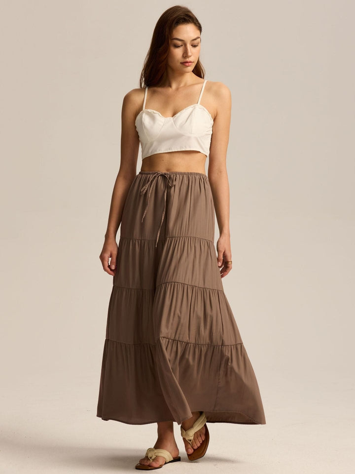 Paulette — Jupe Femme Longue Volants Taille Haute Coton, Nelly Boutique — image 19