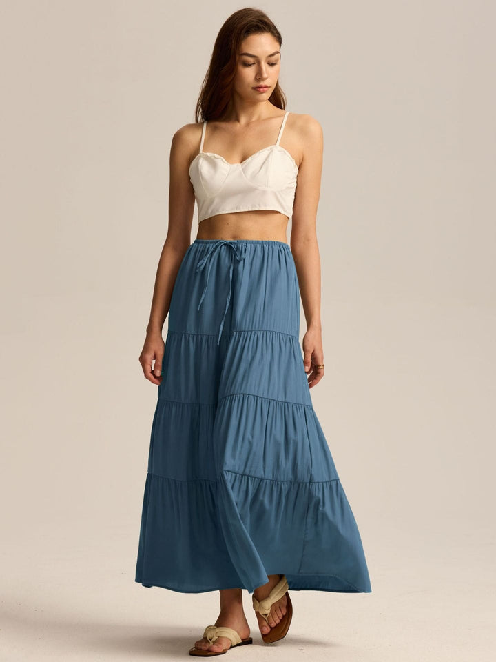 Paulette — Jupe Femme Longue Volants Taille Haute Coton, Nelly Boutique — image 23