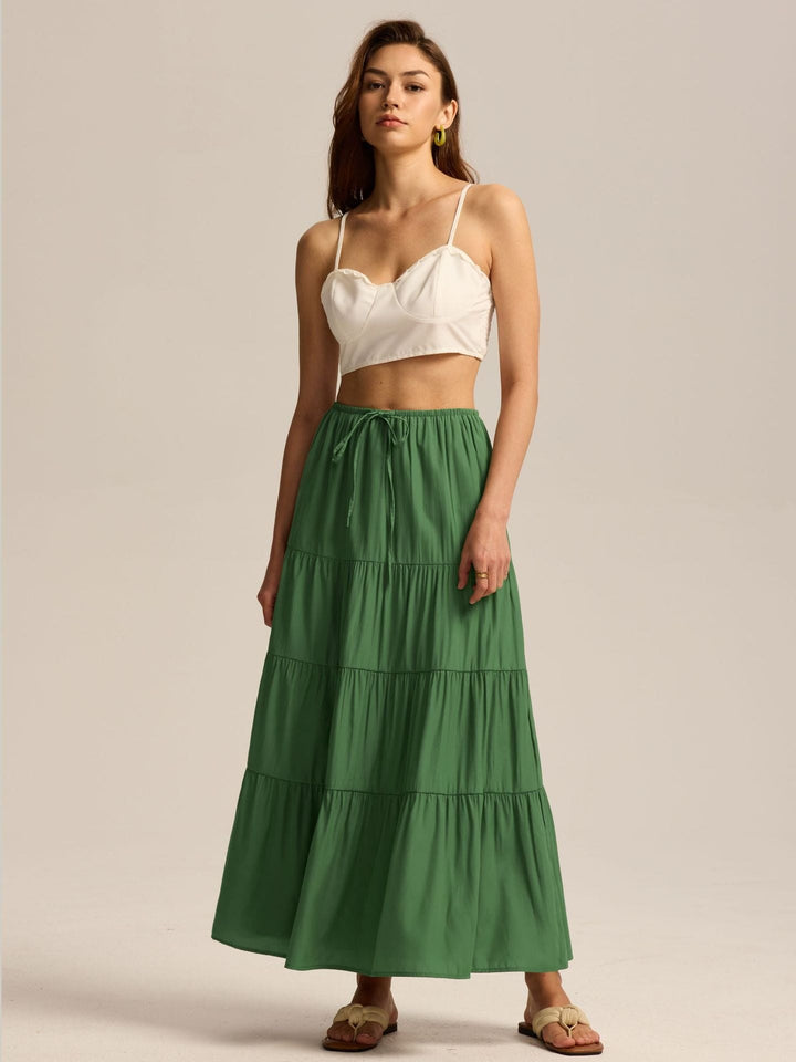 Paulette — Jupe Femme Longue Volants Taille Haute Coton, Nelly Boutique — image 25