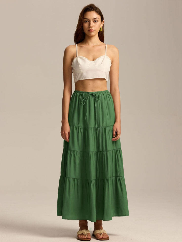Paulette — Jupe Femme Longue Volants Taille Haute Coton, Nelly Boutique — image 26