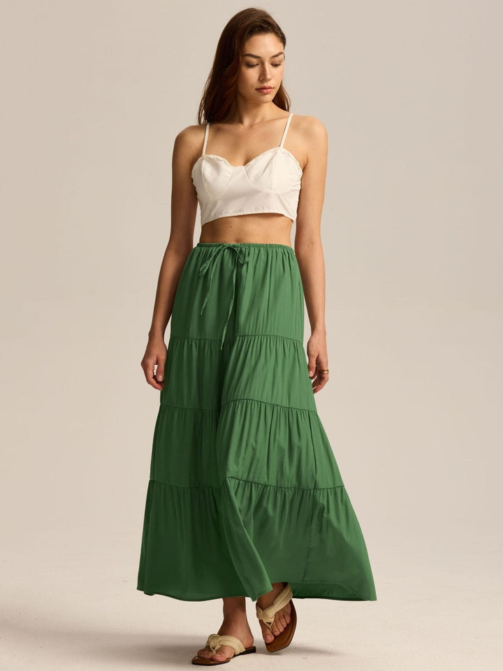 Paulette — Jupe Femme Longue Volants Taille Haute Coton, Nelly Boutique — image 27