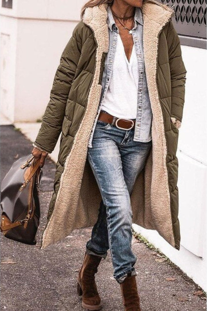 Régine — Manteau Hiver Femme Long Réversible Doublé Mouton, Nelly Boutique — image 6