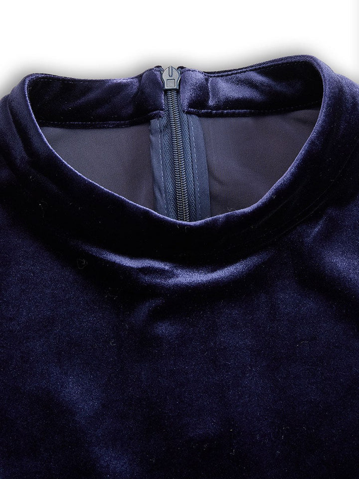 Ségolène — Robe Manche Longue Femme Velours Midi Évasée, Nelly Boutique — image 5