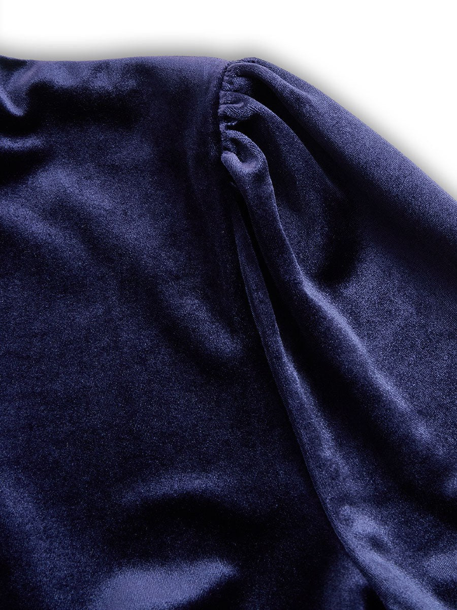 Ségolène — Robe Manche Longue Femme Velours Midi Évasée, Nelly Boutique — image 7