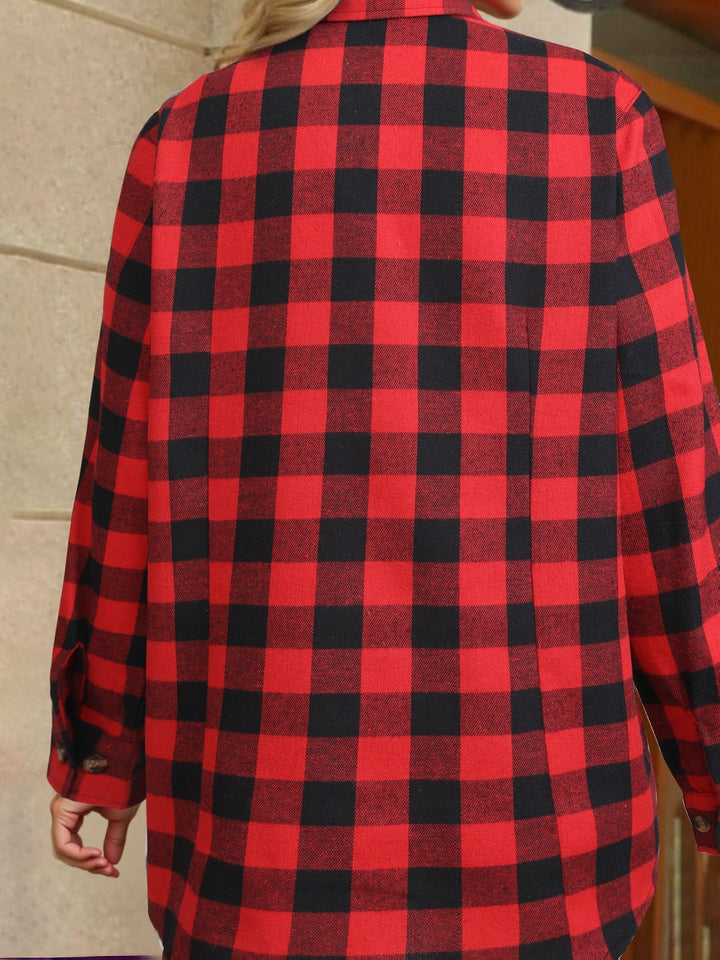 Solange — Chemise à Carreaux Femme Flanelle Coupe Ample, Nelly Boutique — image 9