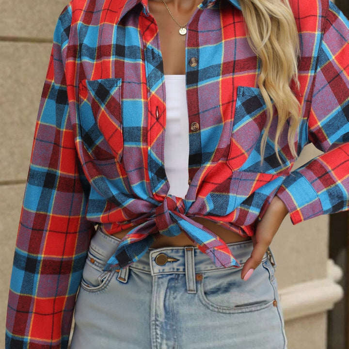 Solange — Chemise à Carreaux Femme Flanelle Coupe Ample, Nelly Boutique — image 18