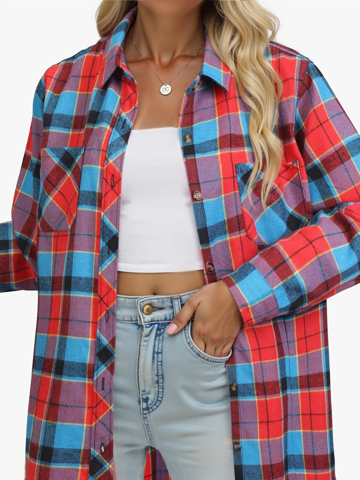 Solange — Chemise à Carreaux Femme Flanelle Coupe Ample, Nelly Boutique — image 20