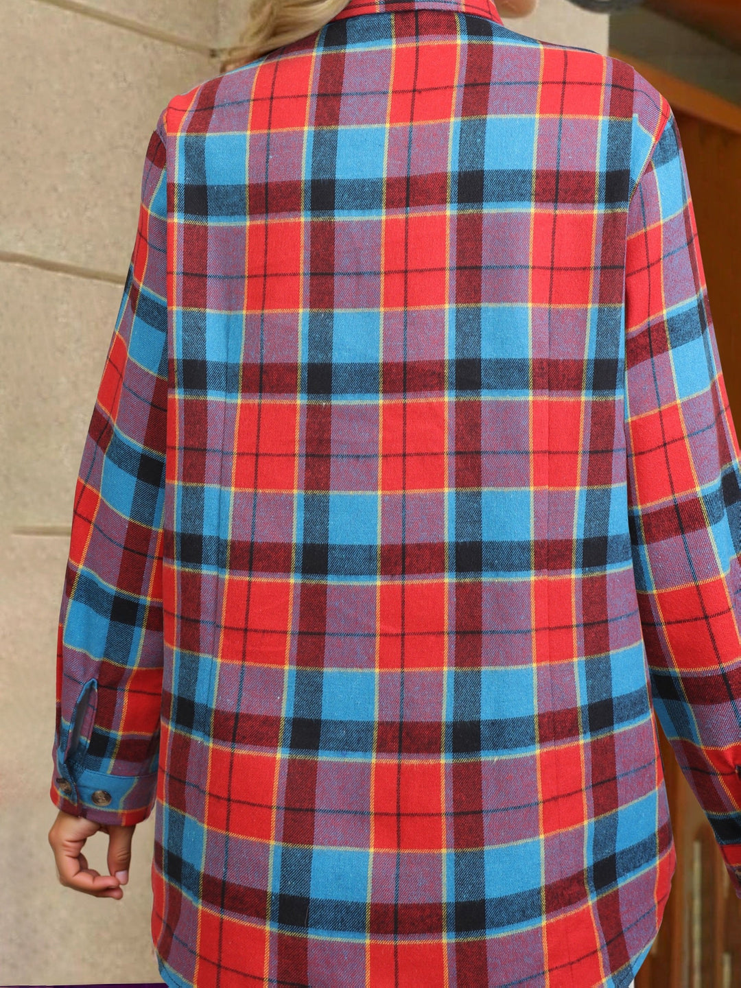 Solange — Chemise à Carreaux Femme Flanelle Coupe Ample, Nelly Boutique — image 22