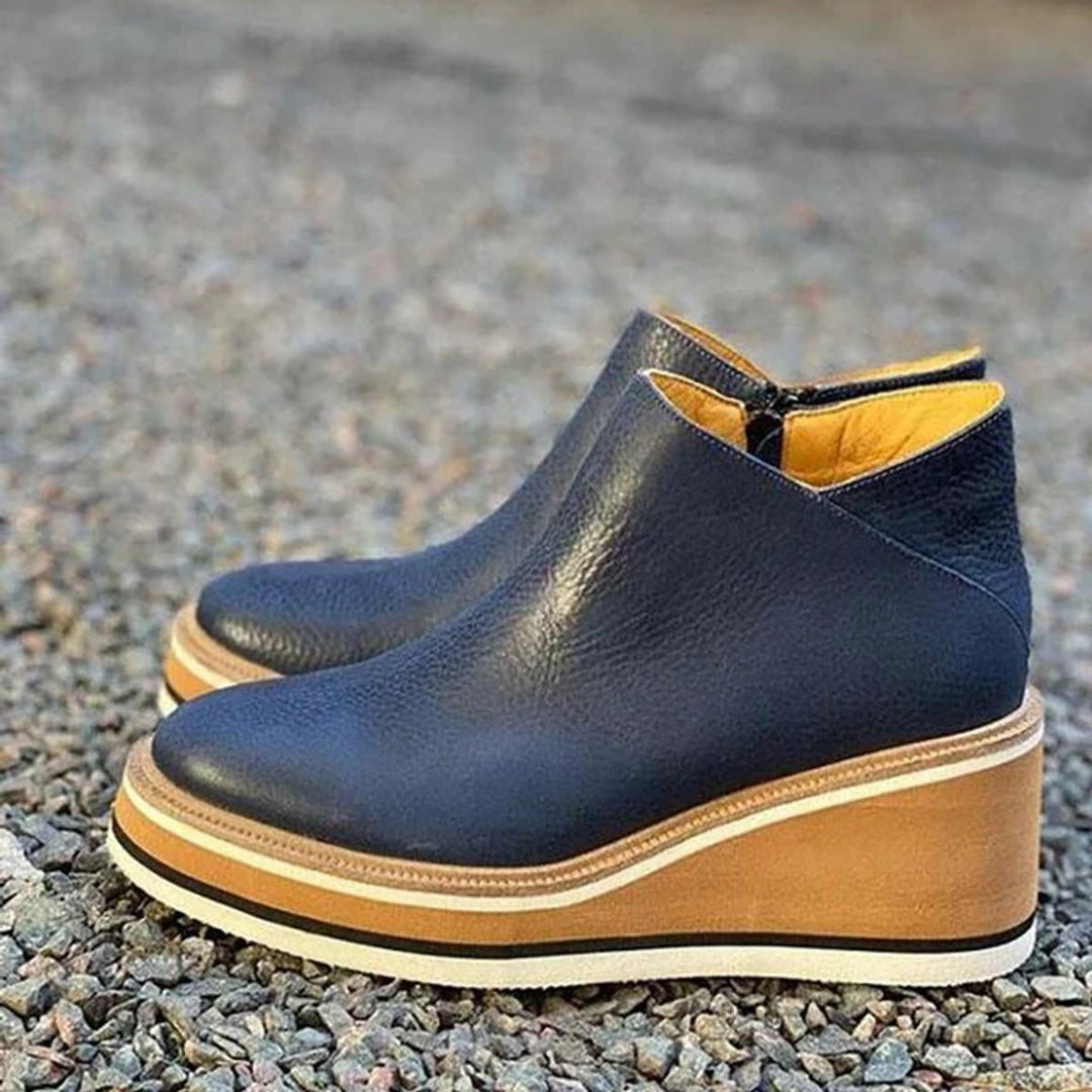 Sylvie — Bottines Compensées Femme Plateforme Zip Souple, Nelly Boutique — image 8