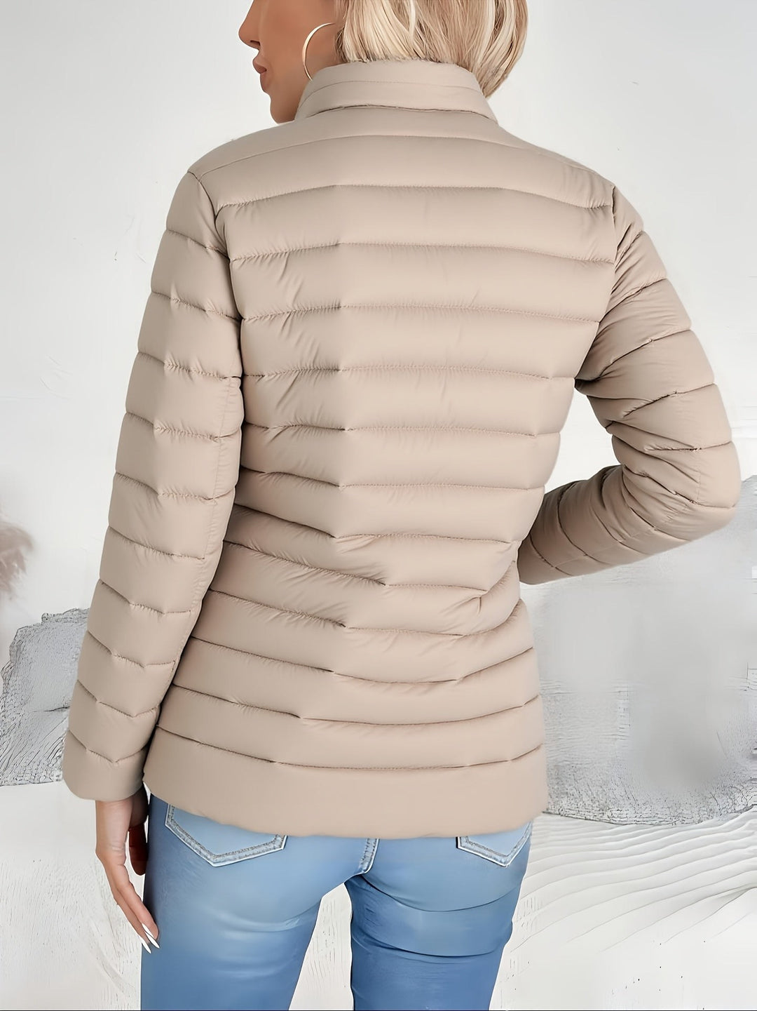 Véronique — Doudoune Femme Légère Col Montant Zippé, Nelly Boutique — image 15