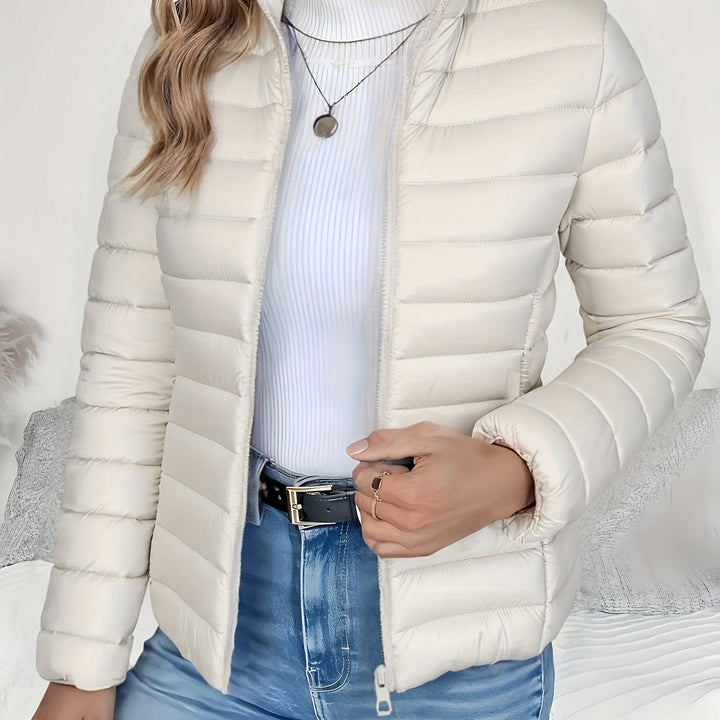 Véronique — Doudoune Femme Légère Col Montant Zippé, Nelly Boutique — image 18