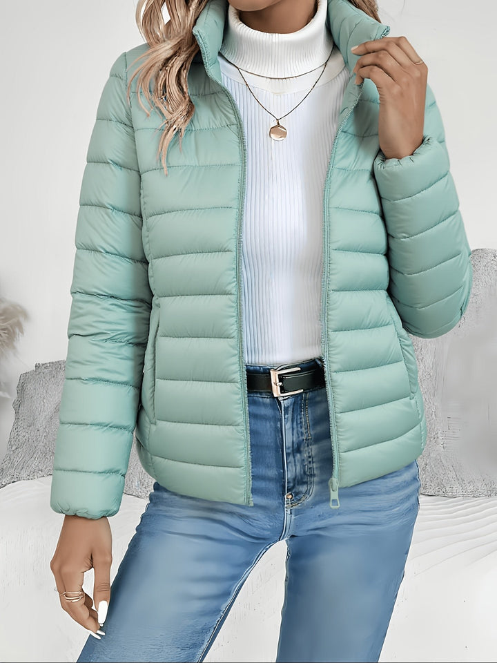 Véronique — Doudoune Femme Légère Col Montant Zippé, Nelly Boutique — image 27