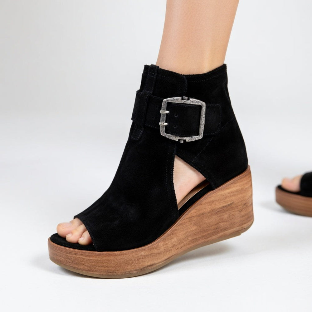 Victoire — Bottines Compensées Femme Plateforme Ouvertes, Nelly Boutique — image 2