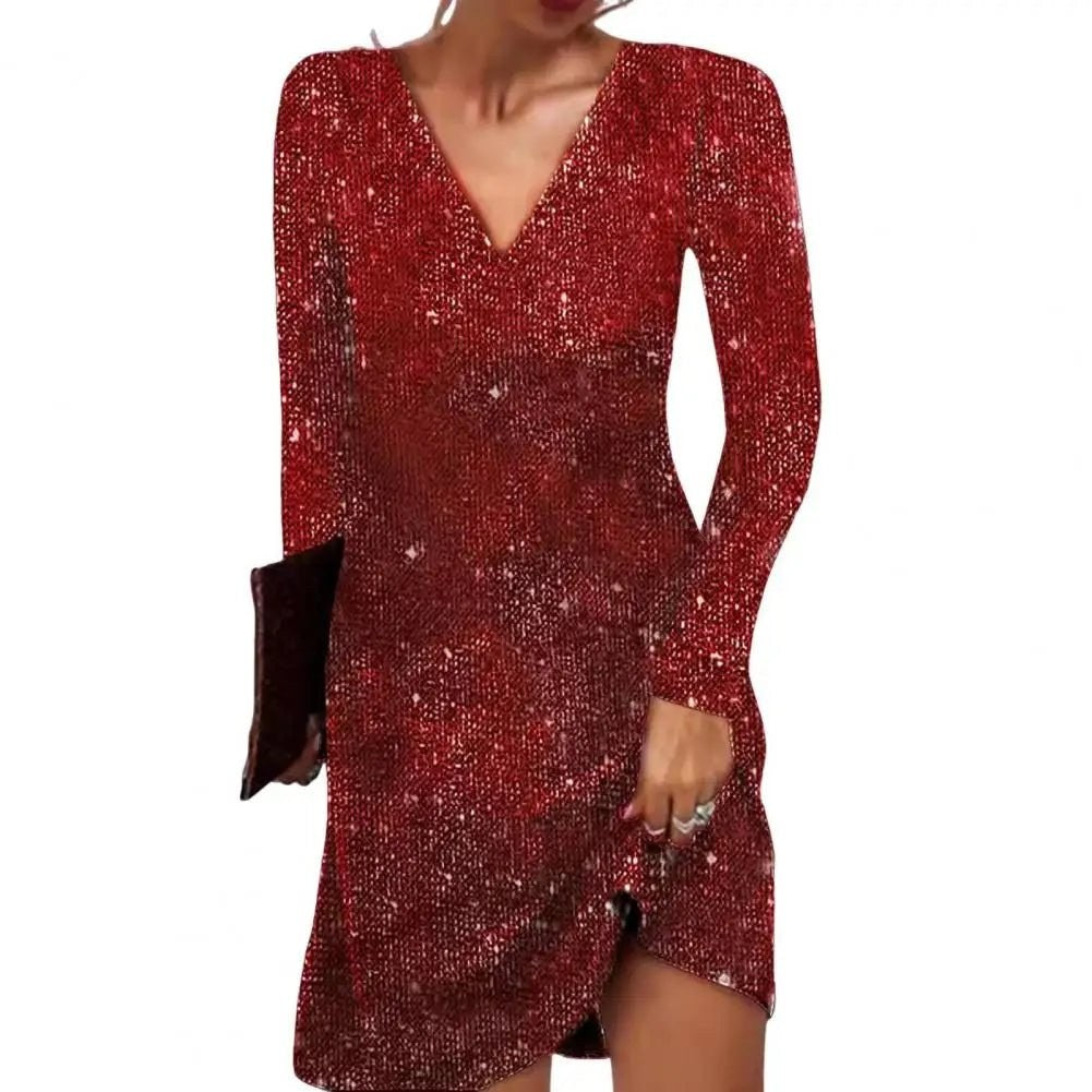 Violette — Robe Sequin Femme Courte Col V, Nelly Boutique — image 9