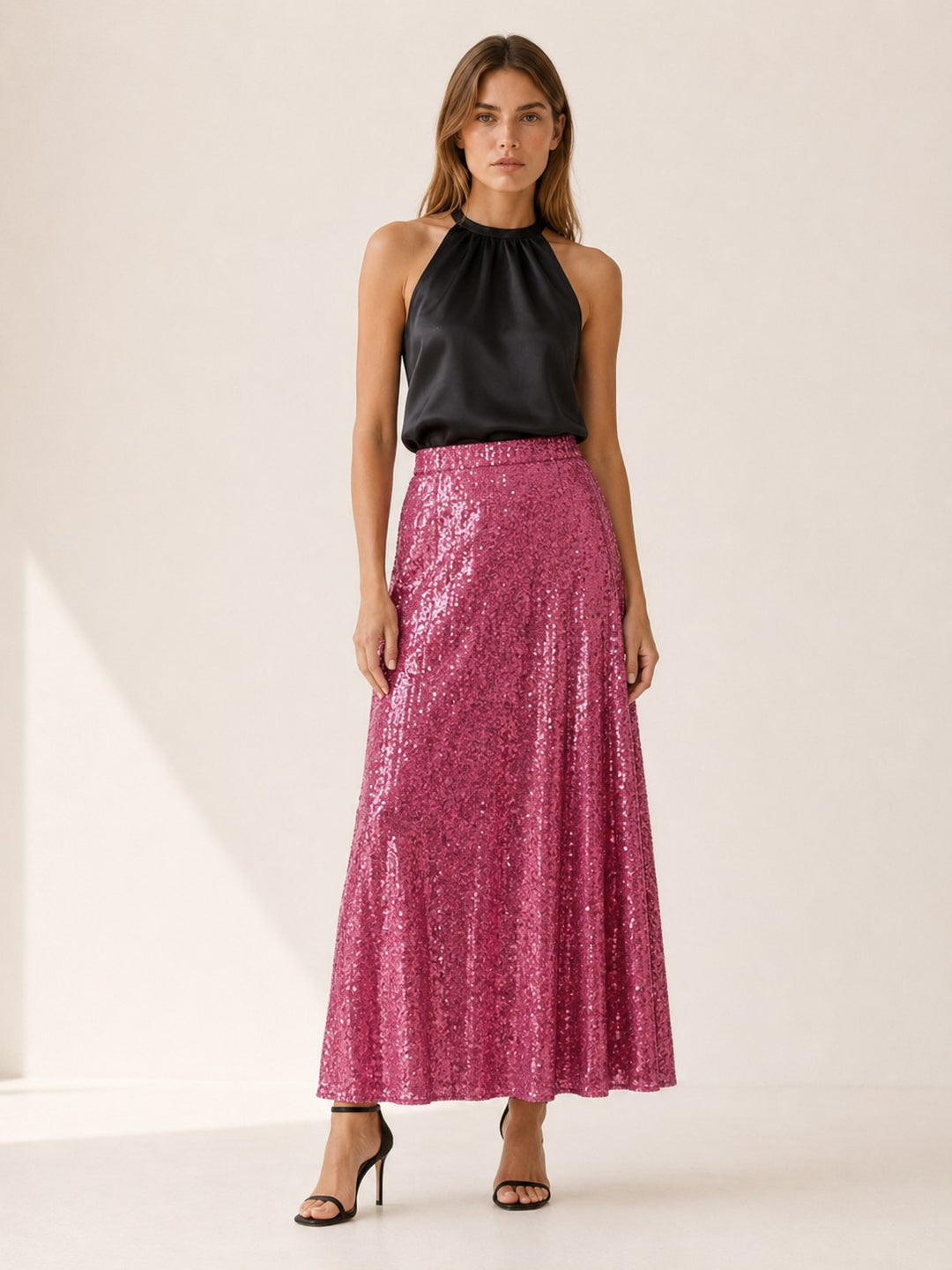 Zélie — Jupe à Paillette Femme Longue Taille Élastique, Nelly Boutique — image 1