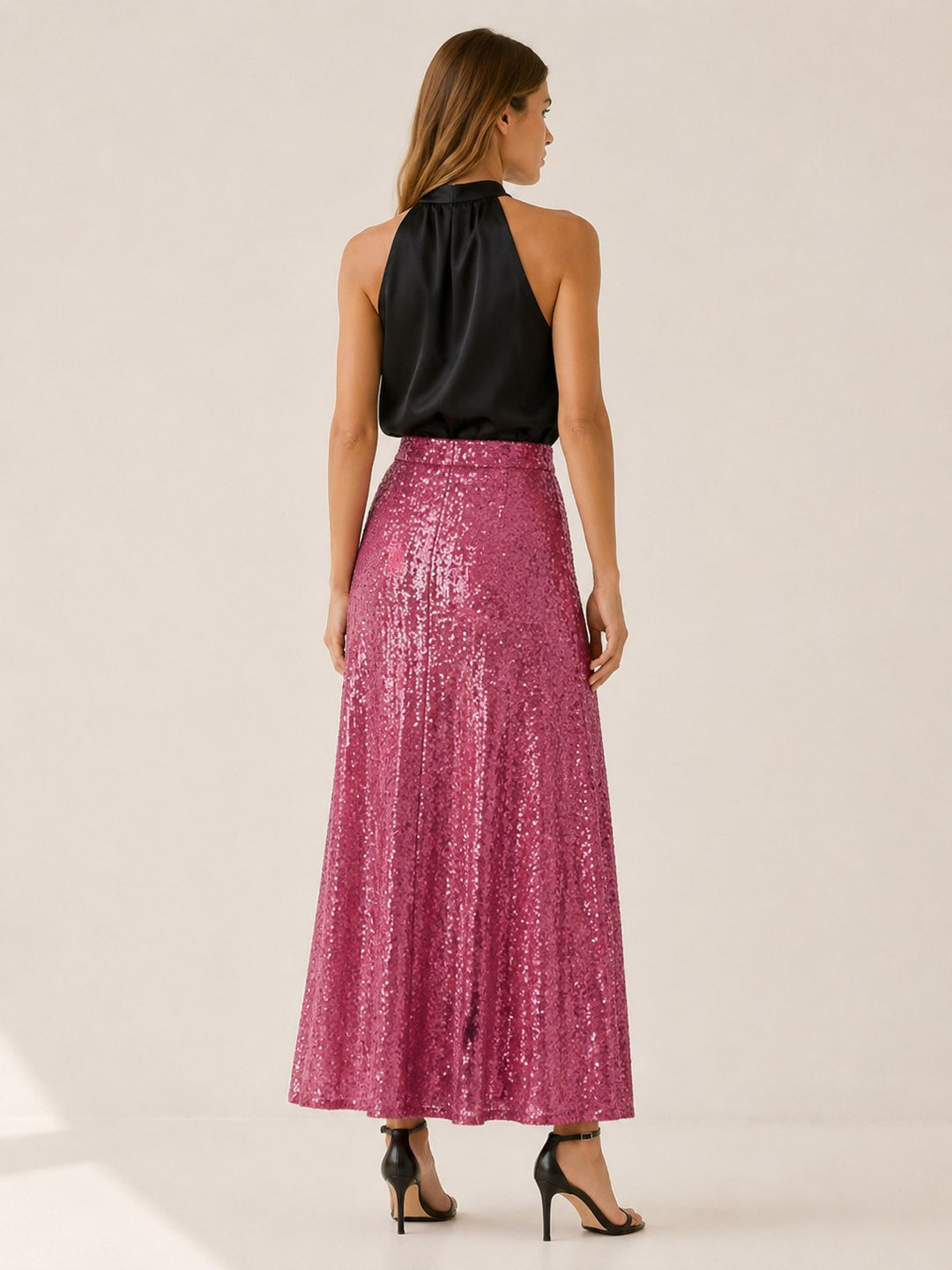 Zélie — Jupe à Paillette Femme Longue Taille Élastique, Nelly Boutique — image 3