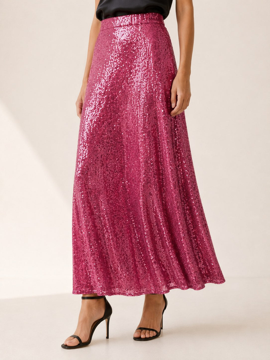 Zélie — Jupe à Paillette Femme Longue Taille Élastique, Nelly Boutique — image 4