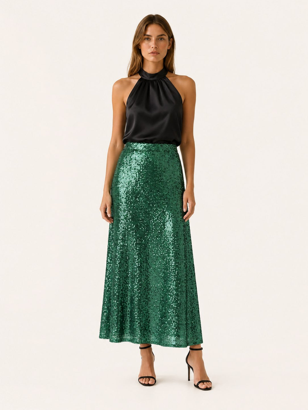 Zélie — Jupe à Paillette Femme Longue Taille Élastique, Nelly Boutique — image 9