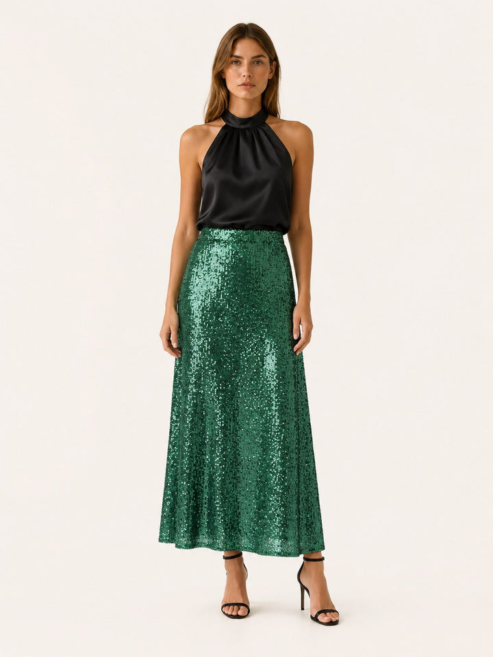 Zélie — Jupe à Paillette Femme Longue Taille Élastique, Nelly Boutique — image 9